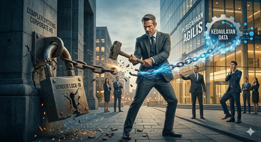 Berhenti Membeli Aplikasi, Mulailah Membeli Kedaulatan: Cara Elegan Perusahaan Lepas dari Jebakan "Vendor Lock-In"